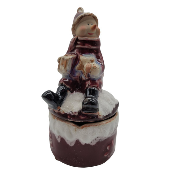 Kirklands‎ Potters Garden Snowman Candlebox - Picture 9 of 14